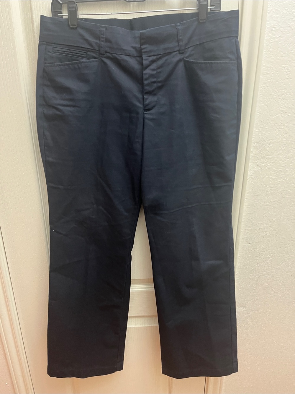 Dockers Navy Straight Cropped Dress Pants
